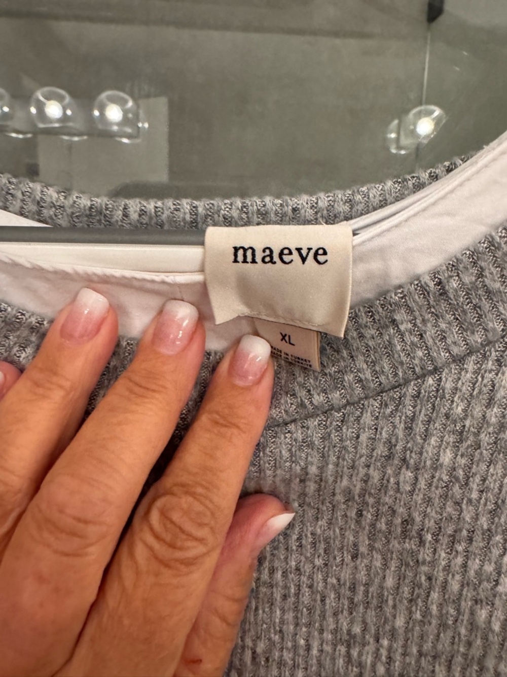 Maeve Long-Sleeve Twofer Sweater Vest - Picture 8 of 9